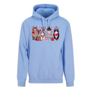 Cute Cats Valentines Great Gift Unisex Surf Hoodie