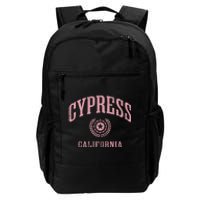 Cypress Ca Vintage College Sports Design Daily Commute Backpack