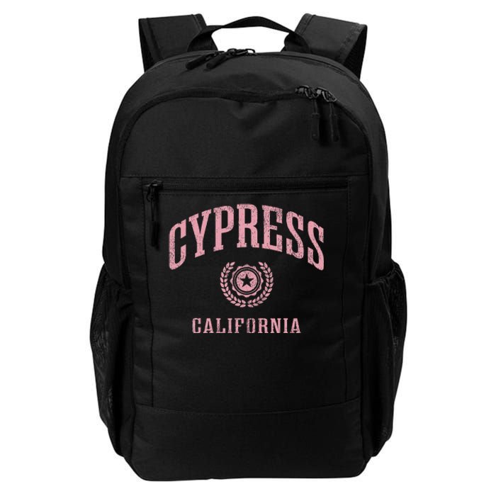 Cypress Ca Vintage College Sports Design Daily Commute Backpack