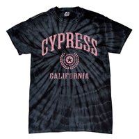 Cypress Ca Vintage College Sports Design Tie-Dye T-Shirt