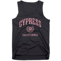 Cypress Ca Vintage College Sports Design Tank Top