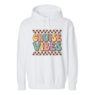 Cool Cruise Vibes Summer Vacation Garment-Dyed Fleece Hoodie