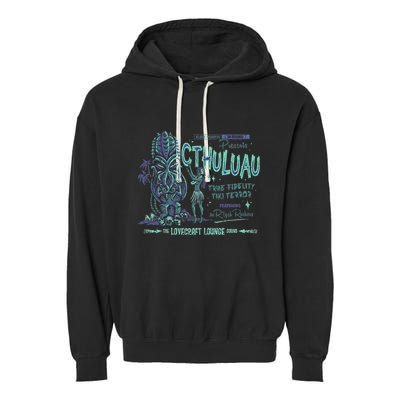 Cthuluau Color Variation Kthulhu Retro Tiki Bar Hawaiian Garment-Dyed Fleece Hoodie