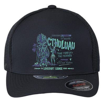Cthuluau Color Variation Kthulhu Retro Tiki Bar Hawaiian Flexfit Unipanel Trucker Cap