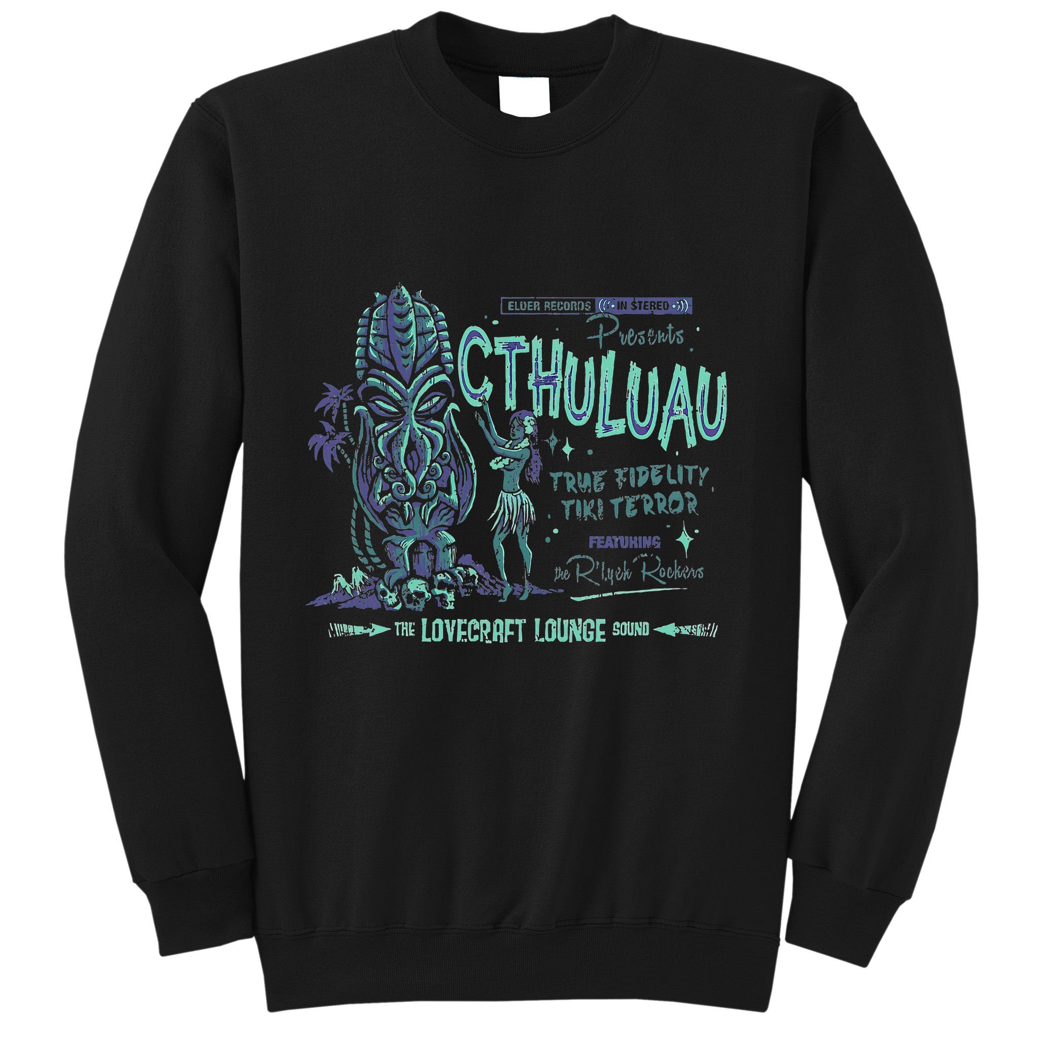 Cthuluau Color Variation Kthulhu Retro Tiki Bar Hawaiian Sweatshirt