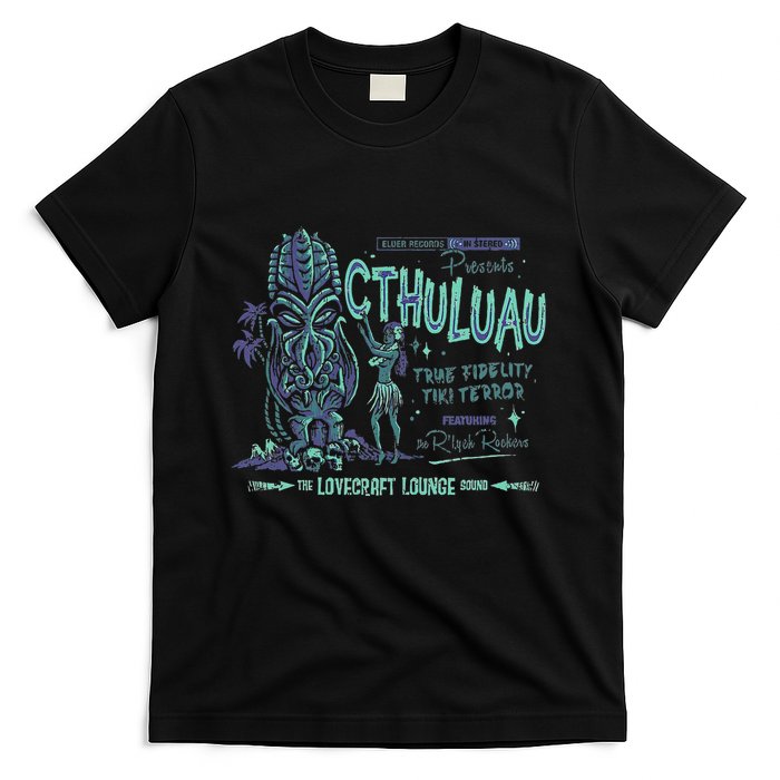 Cthuluau Color Variation Kthulhu Retro Tiki Bar Hawaiian T-Shirt