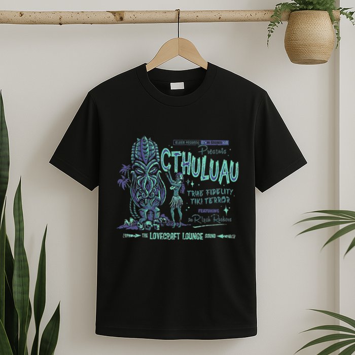 Cthuluau Color Variation Kthulhu Retro Tiki Bar Hawaiian T-Shirt