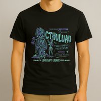 Cthuluau Color Variation Kthulhu Retro Tiki Bar Hawaiian T-Shirt