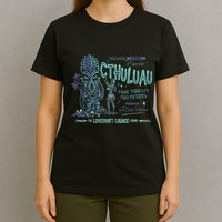 Cthuluau Color Variation Kthulhu Retro Tiki Bar Hawaiian T-Shirt