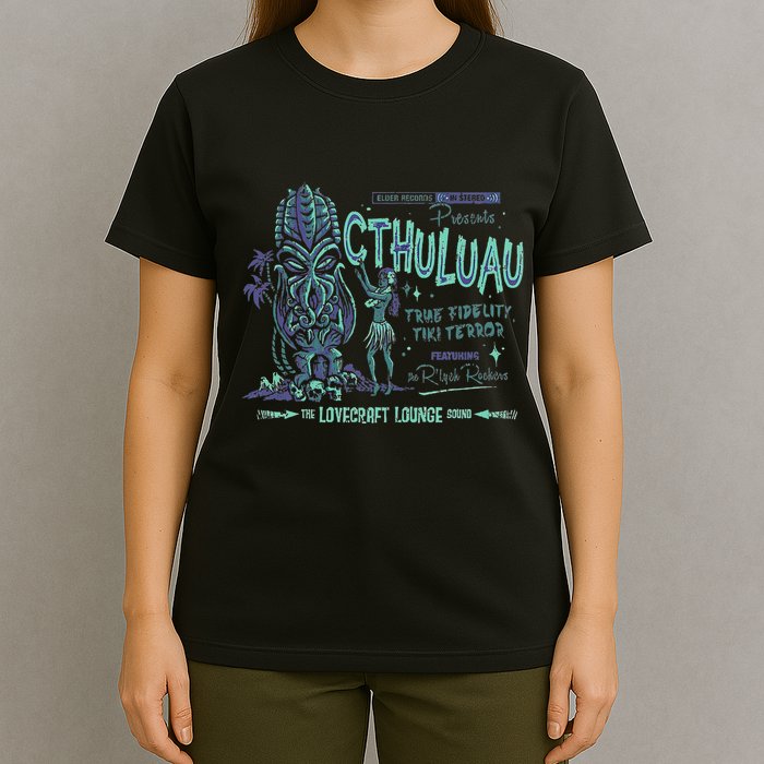 Cthuluau Color Variation Kthulhu Retro Tiki Bar Hawaiian T-Shirt