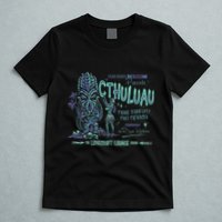 Cthuluau Color Variation Kthulhu Retro Tiki Bar Hawaiian T-Shirt