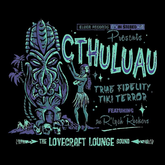 Cthuluau Color Variation Kthulhu Retro Tiki Bar Hawaiian T-Shirt