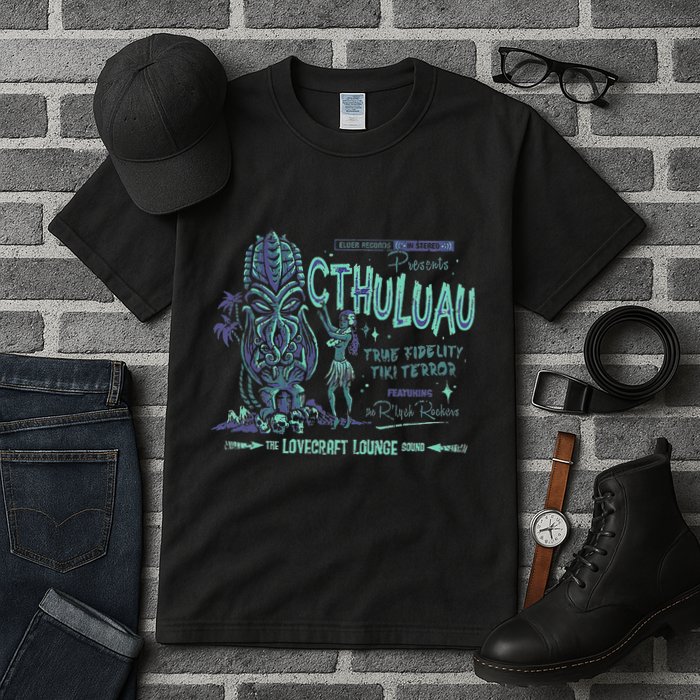 Cthuluau Color Variation Kthulhu Retro Tiki Bar Hawaiian Tall T-Shirt