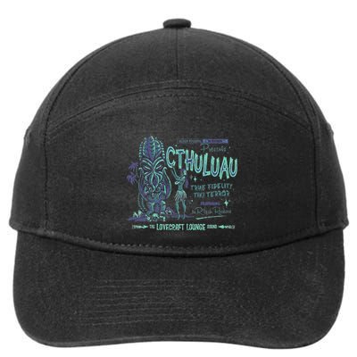 Cthuluau Color Variation Kthulhu Retro Tiki Bar Hawaiian 7-Panel Snapback Hat