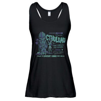 Cthuluau Color Variation Kthulhu Retro Tiki Bar Hawaiian Ladies Essential Flowy Tank