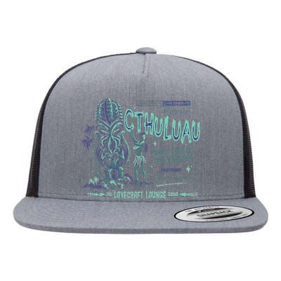 Cthuluau Color Variation Kthulhu Retro Tiki Bar Hawaiian Flat Bill Trucker Hat