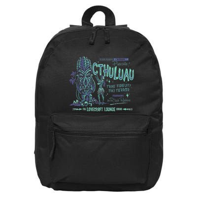 Cthuluau Color Variation Kthulhu Retro Tiki Bar Hawaiian 16 in Basic Backpack