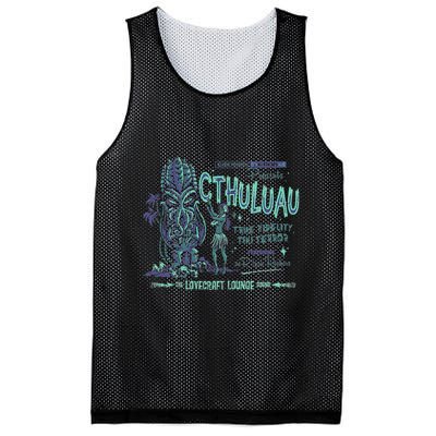 Cthuluau Color Variation Kthulhu Retro Tiki Bar Hawaiian Mesh Reversible Basketball Jersey Tank