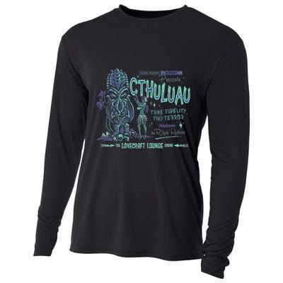 Cthuluau Color Variation Kthulhu Retro Tiki Bar Hawaiian Cooling Performance Long Sleeve Crew