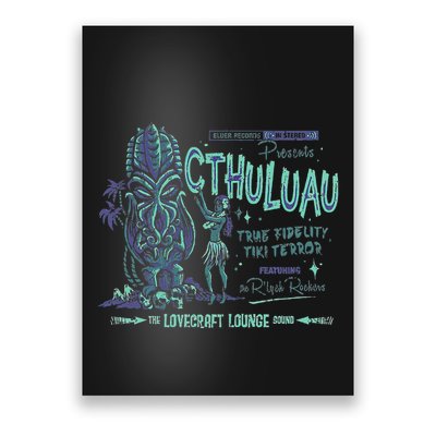 Cthuluau Color Variation Kthulhu Retro Tiki Bar Hawaiian Poster