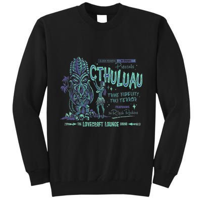 Cthuluau Color Variation Kthulhu Retro Tiki Bar Hawaiian Tall Sweatshirt