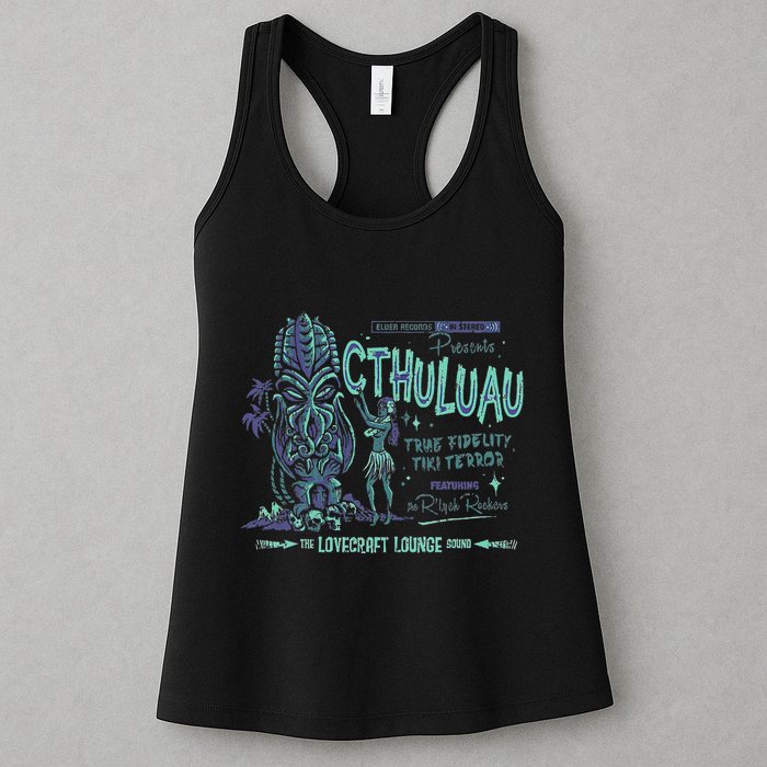 Cthuluau Color Variation Kthulhu Retro Tiki Bar Hawaiian Womens Tank Top