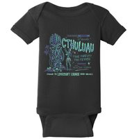 Cthuluau Color Variation Kthulhu Retro Tiki Bar Hawaiian Baby Bodysuit