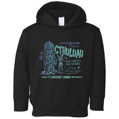 Cthuluau Color Variation Kthulhu Retro Tiki Bar Hawaiian Toddler Hoodie