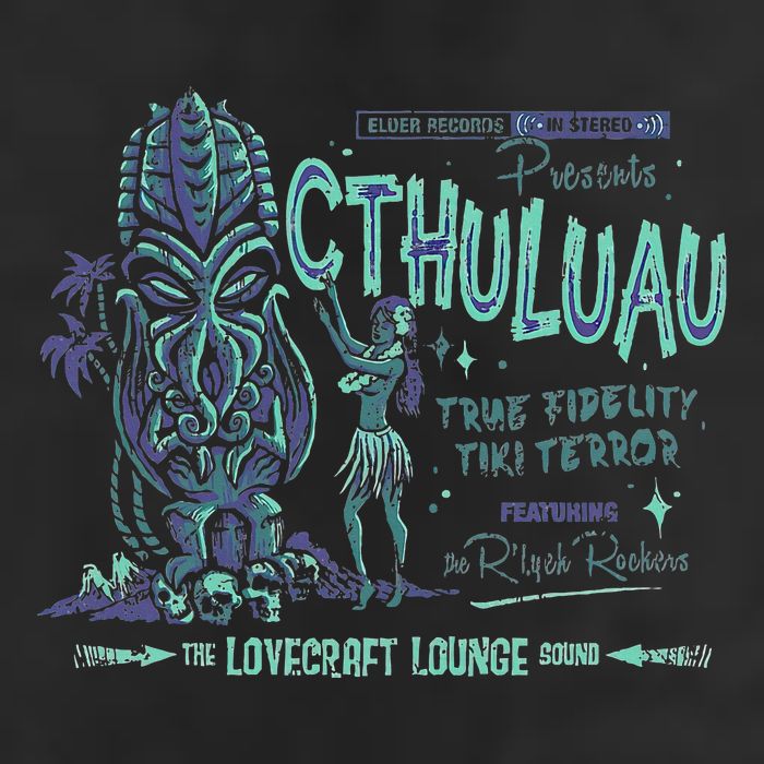 Cthuluau Color Variation Kthulhu Retro Tiki Bar Hawaiian Golf Towel