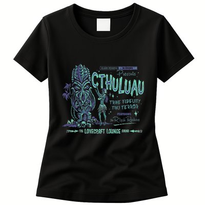 Cthuluau Color Variation Kthulhu Retro Tiki Bar Hawaiian Womens T-Shirt