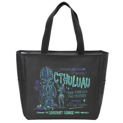 Cthuluau Color Variation Kthulhu Retro Tiki Bar Hawaiian Zip Tote Bag