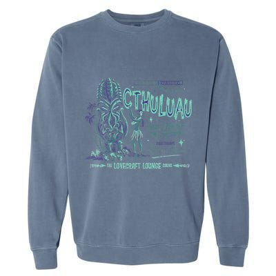 Cthuluau Color Variation Kthulhu Retro Tiki Bar Hawaiian Garment-Dyed Sweatshirt