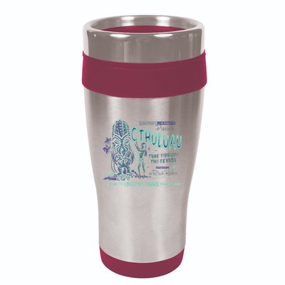 Cthuluau Color Variation Kthulhu Retro Tiki Bar Hawaiian 16oz Travel Tumbler