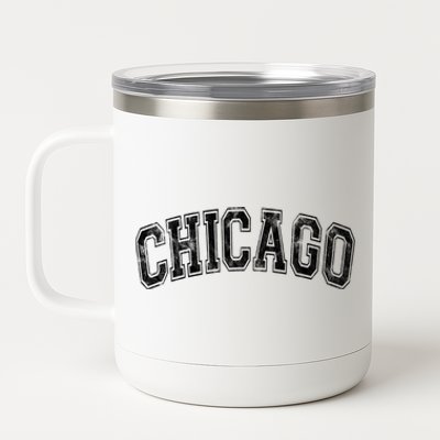 Chicago Classic Vintage I Illinois State Gift Cool Gift 12 oz Stainless Steel Tumbler Cup