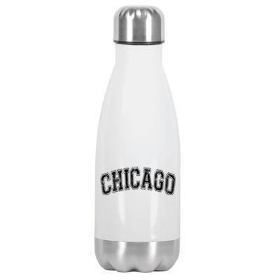 Chicago Classic Vintage I Illinois State Gift Cool Gift Stainless Steel Insulated Water Bottle