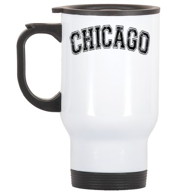 Chicago Classic Vintage I Illinois State Gift Cool Gift Stainless Steel Travel Mug