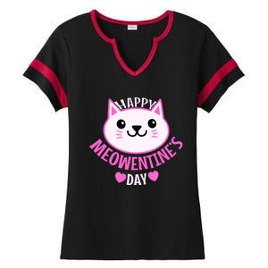 Cute Cat Valentines Day For Girl Kitty Quote Ladies Halftime Notch Neck Tee