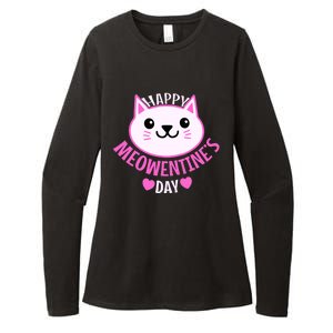 Cute Cat Valentines Day For Girl Kitty Quote Womens CVC Long Sleeve Shirt