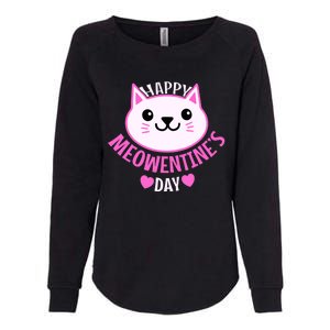 Cute Cat Valentines Day For Girl Kitty Quote Womens California Wash Sweatshirt