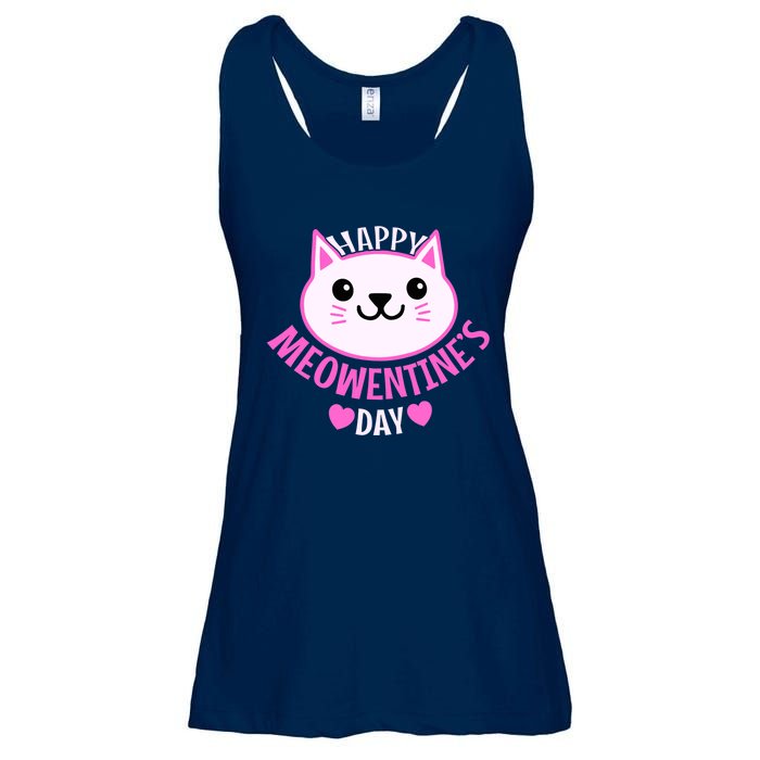 Cute Cat Valentines Day For Girl Kitty Quote Ladies Essential Flowy Tank