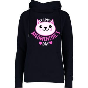 Cute Cat Valentines Day For Girl Kitty Quote Womens Funnel Neck Pullover Hood