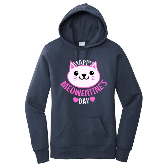 Cute Cat Valentines Day For Girl Kitty Quote Women's Pullover Hoodie