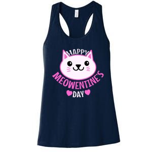 Cute Cat Valentines Day For Girl Kitty Quote Women's Racerback Tank