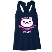 Cute Cat Valentines Day For Girl Kitty Quote Women's Racerback Tank