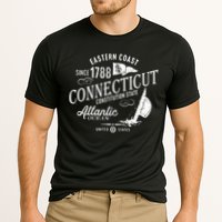 Connecticut Ct Vintage Nautical Sailing Design Cooling Performance Crew T-Shirt