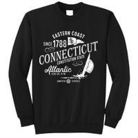 Connecticut Ct Vintage Nautical Sailing Design Sweatshirt