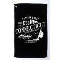 Connecticut Ct Vintage Nautical Sailing Design Golf Towel