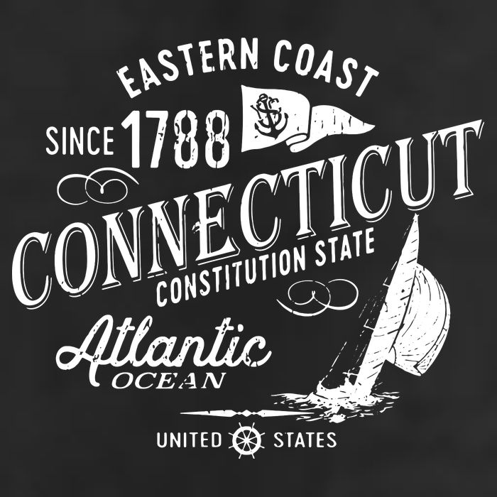 Connecticut Ct Vintage Nautical Sailing Design Golf Towel