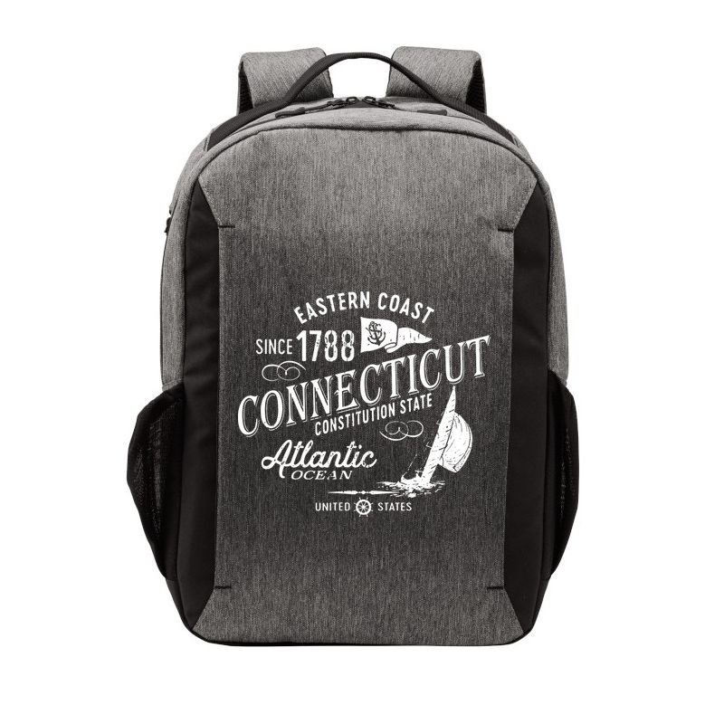 Connecticut Ct Vintage Nautical Sailing Design Vector Backpack
