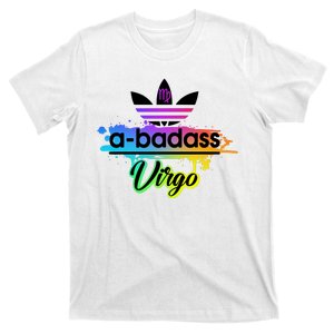 Cool Colorful Virgo Badass Zodiac Sign T-Shirt